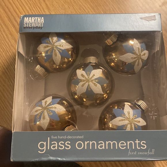 Martha Stewart Holiday Christmas Ornaments Martha Stewart 5 Pack